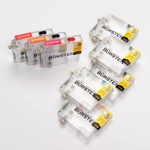 Нано-картриджи BURSTEN™ 2- го поколения SC10 для принтеров Epson R800 1800 (T540-544, 547-549) x8- фото