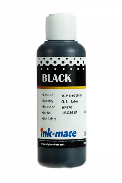 Чернила Ink-mate HIMB-970B HP (черный, пигмент) - 100 мл